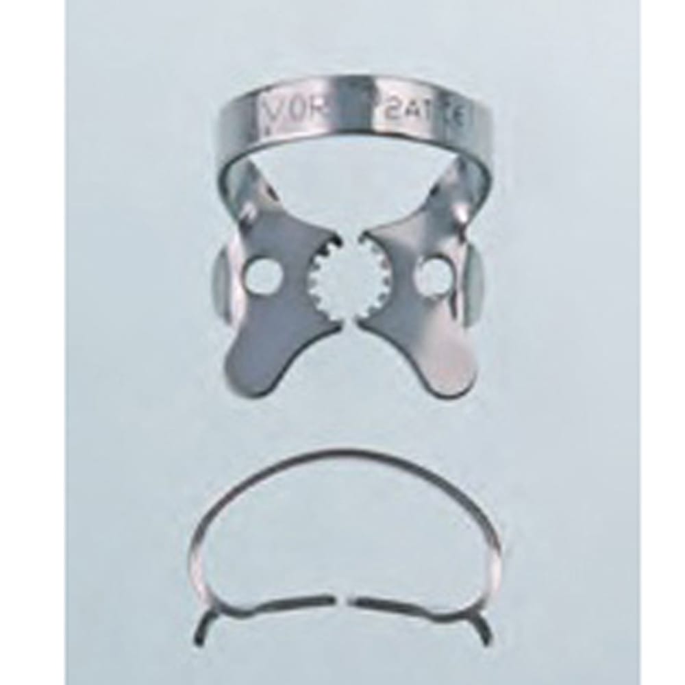 Ivory Rubber Dam Clamp Tiger 2AT Bicuspid Serrated