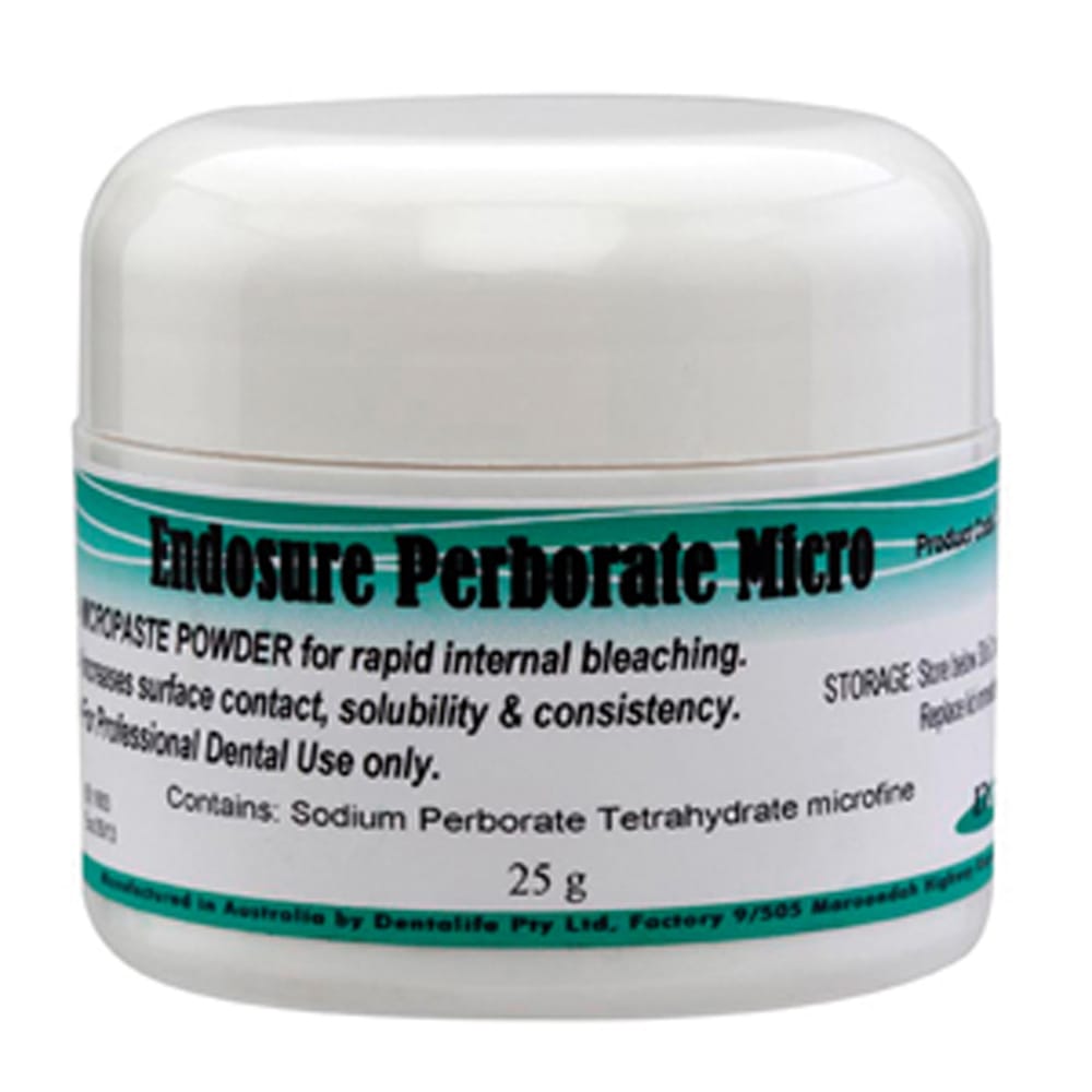 Dentalife Endosure EndoWhite Perborate Micro Bleaching Powder - 25g Jar