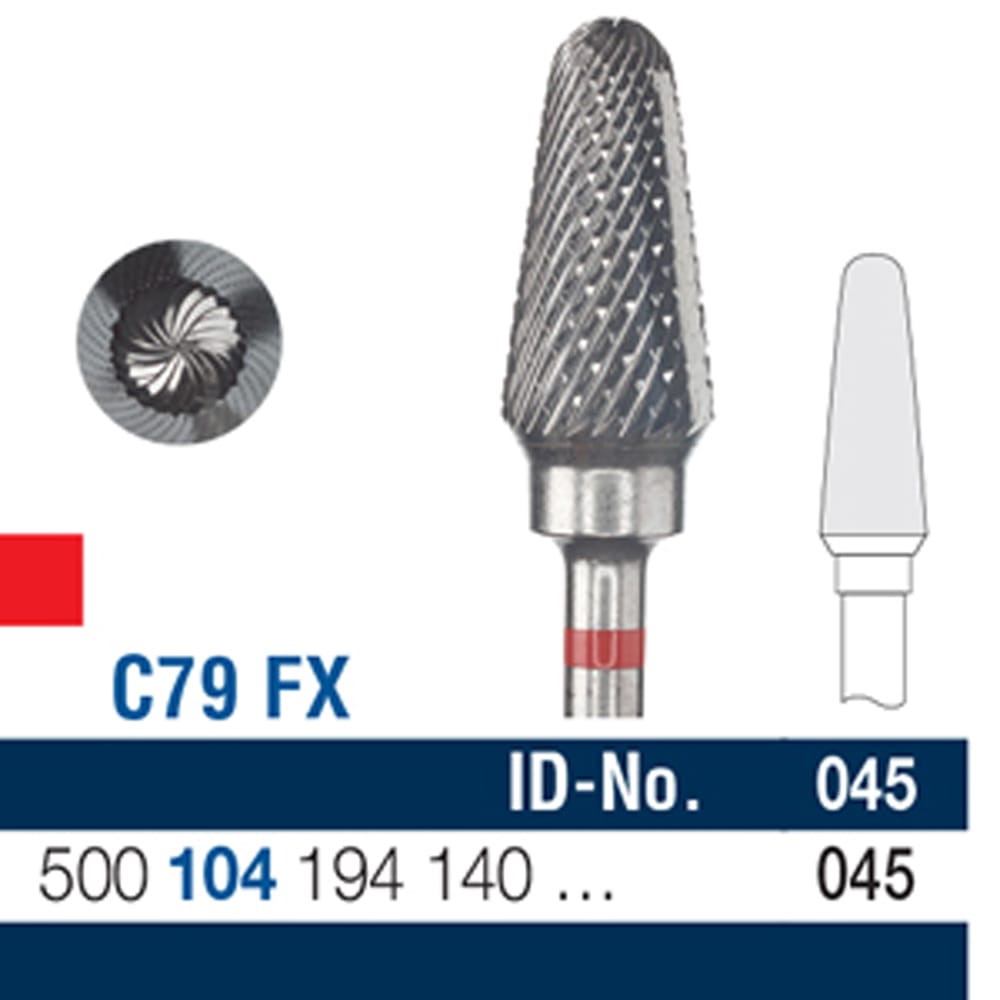 Ela Carbide Bur HP Cutter Fig 79FX, 194 045 Fine Cross-Cut