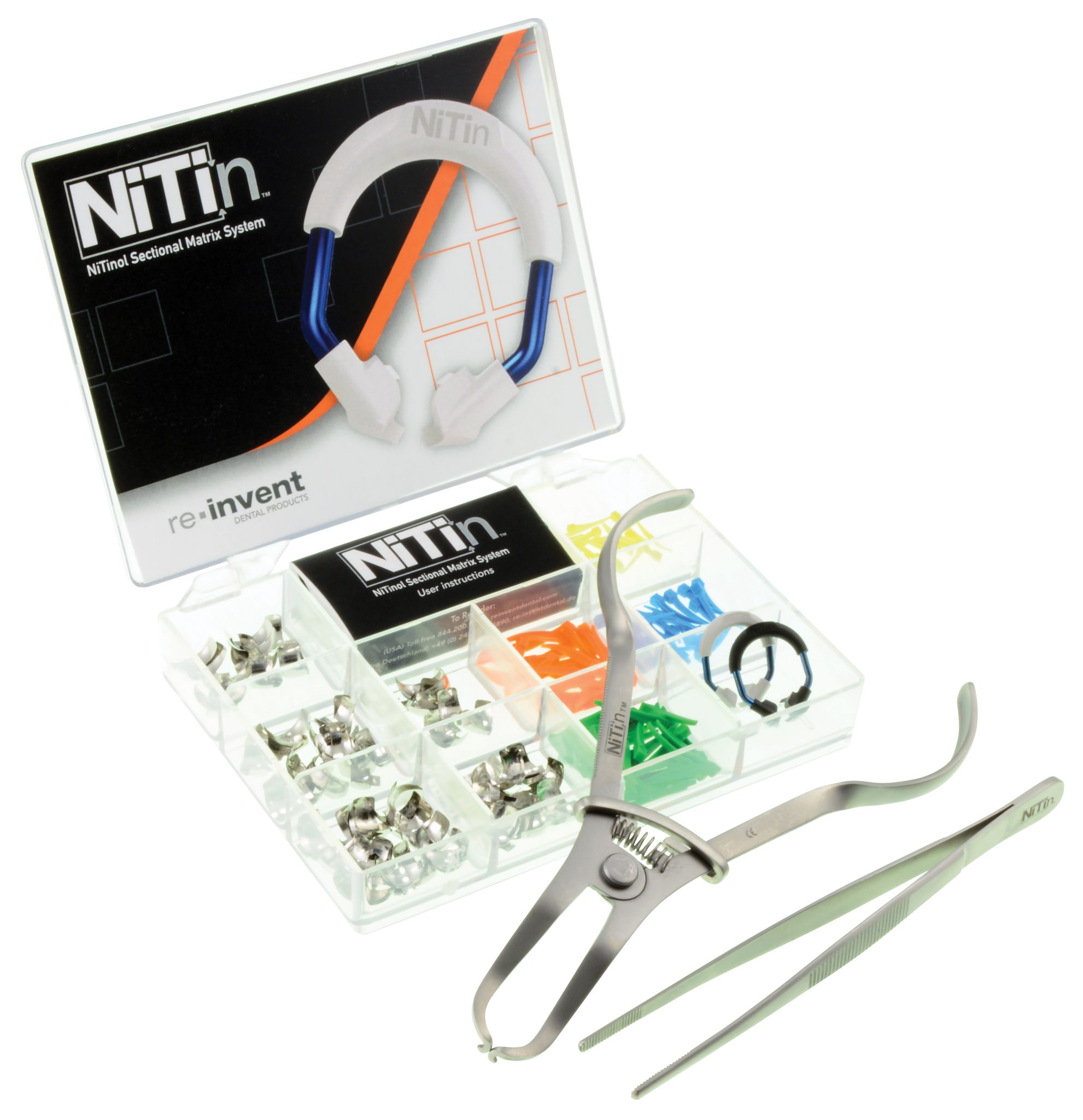 NiTin Sectional Matrix Kit with Full Curve Metal Bands, NT-KMN-01