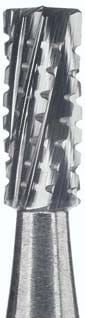 Carbide Bur RA Cylinder Flat End Fig 31, 107 010 (560) Cross Cut - Pack 6