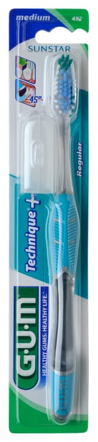 Gum Technique Plus T/Brush Medium Full with no Cap/Tray/Packer, 492MA - Asst Colours Pack 12