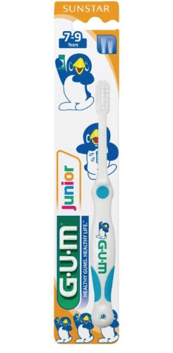 Gum Junior Toothbrush with Tray/Packer, 215M - Asst Colours Pack 12